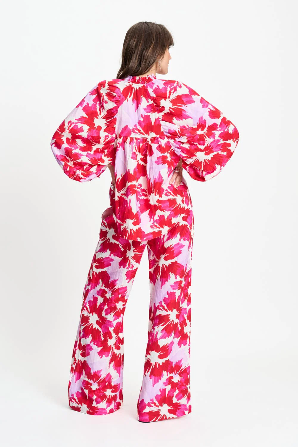 BLOUSE - Bubble Bloom Lavender Linen - Image 4
