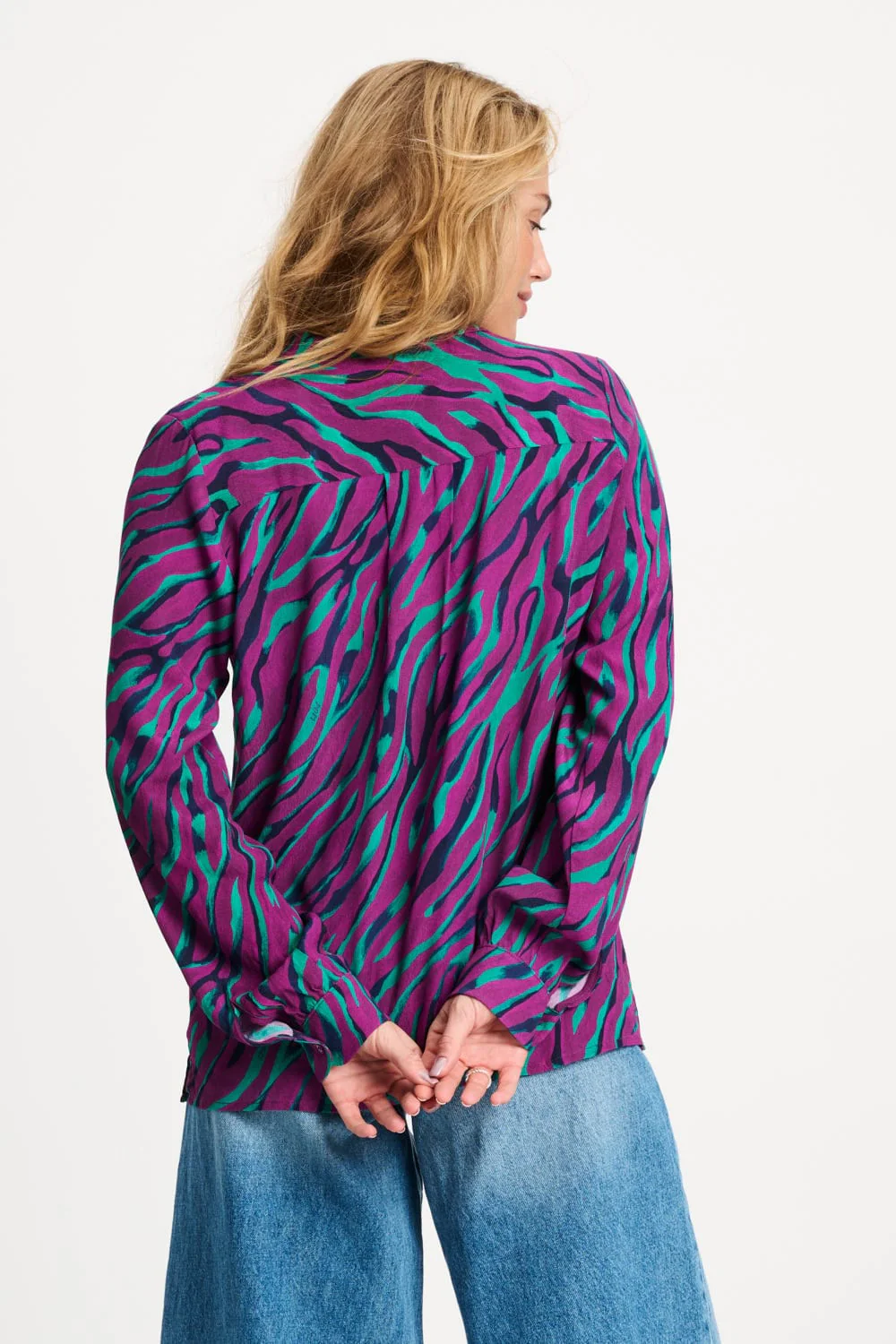BLOUSE - Mila Animal Purple - Image 5