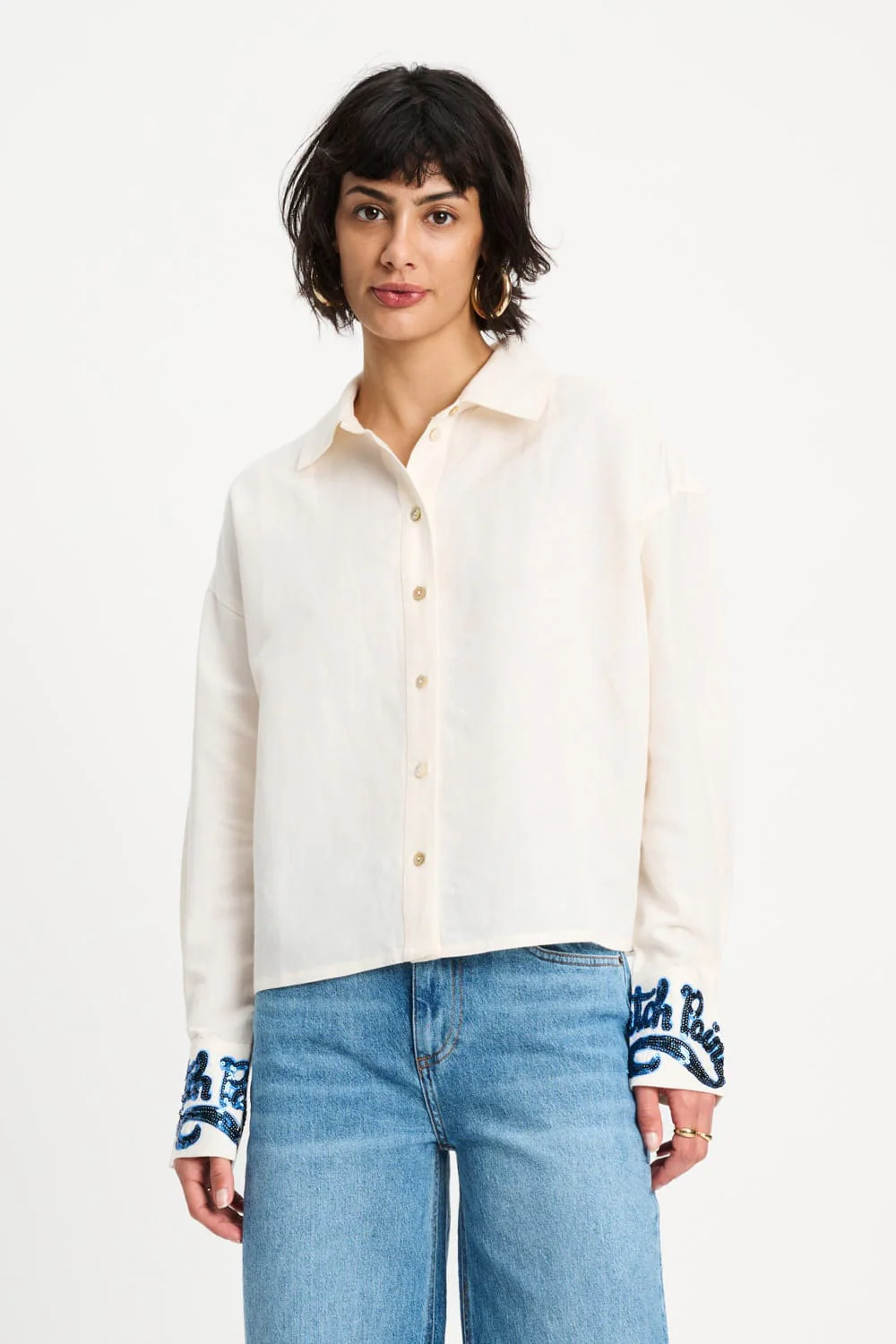 BLOUSE - White Sequins Matchpoint - Image 4