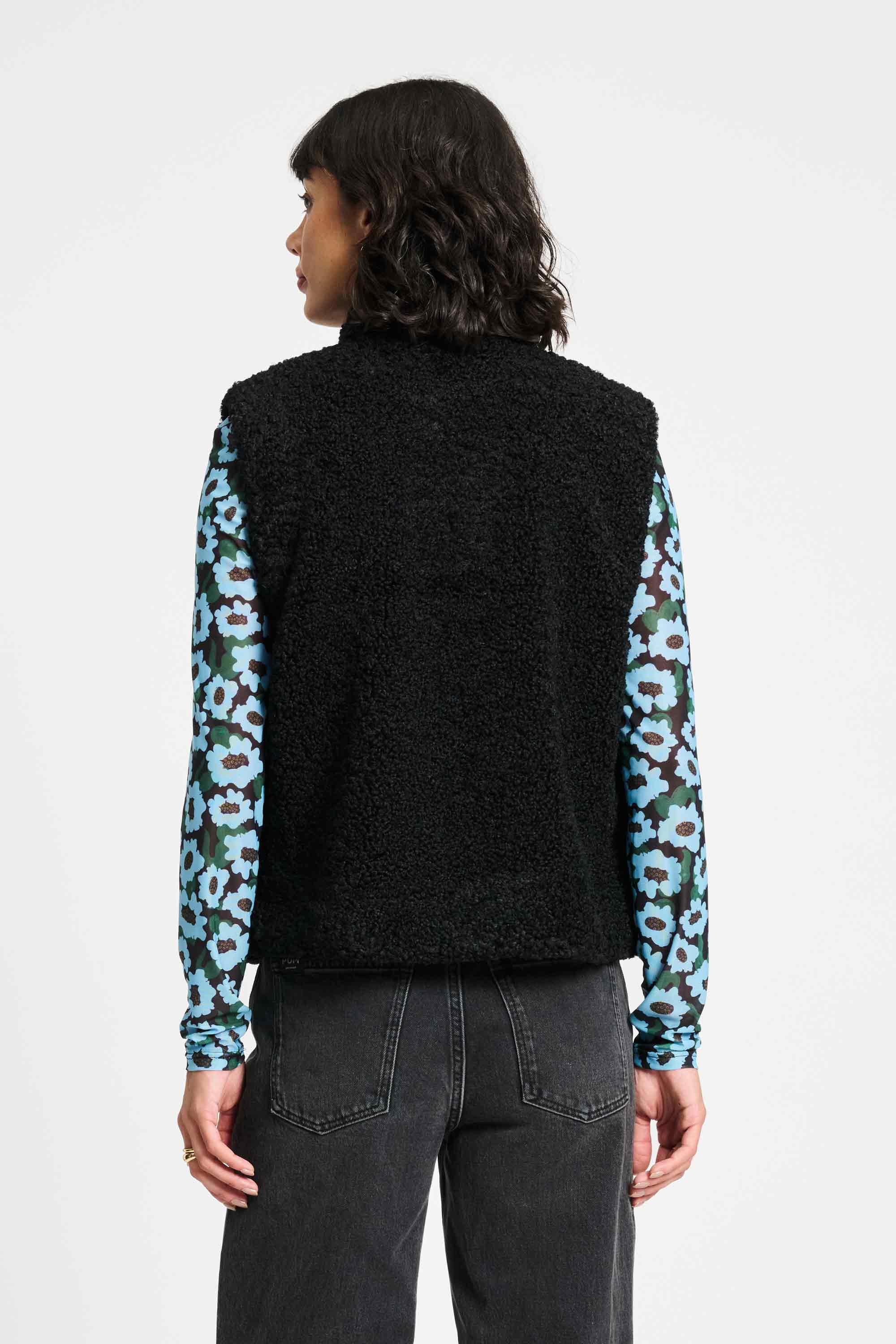 GILET - Teddy Love Black - Image 4