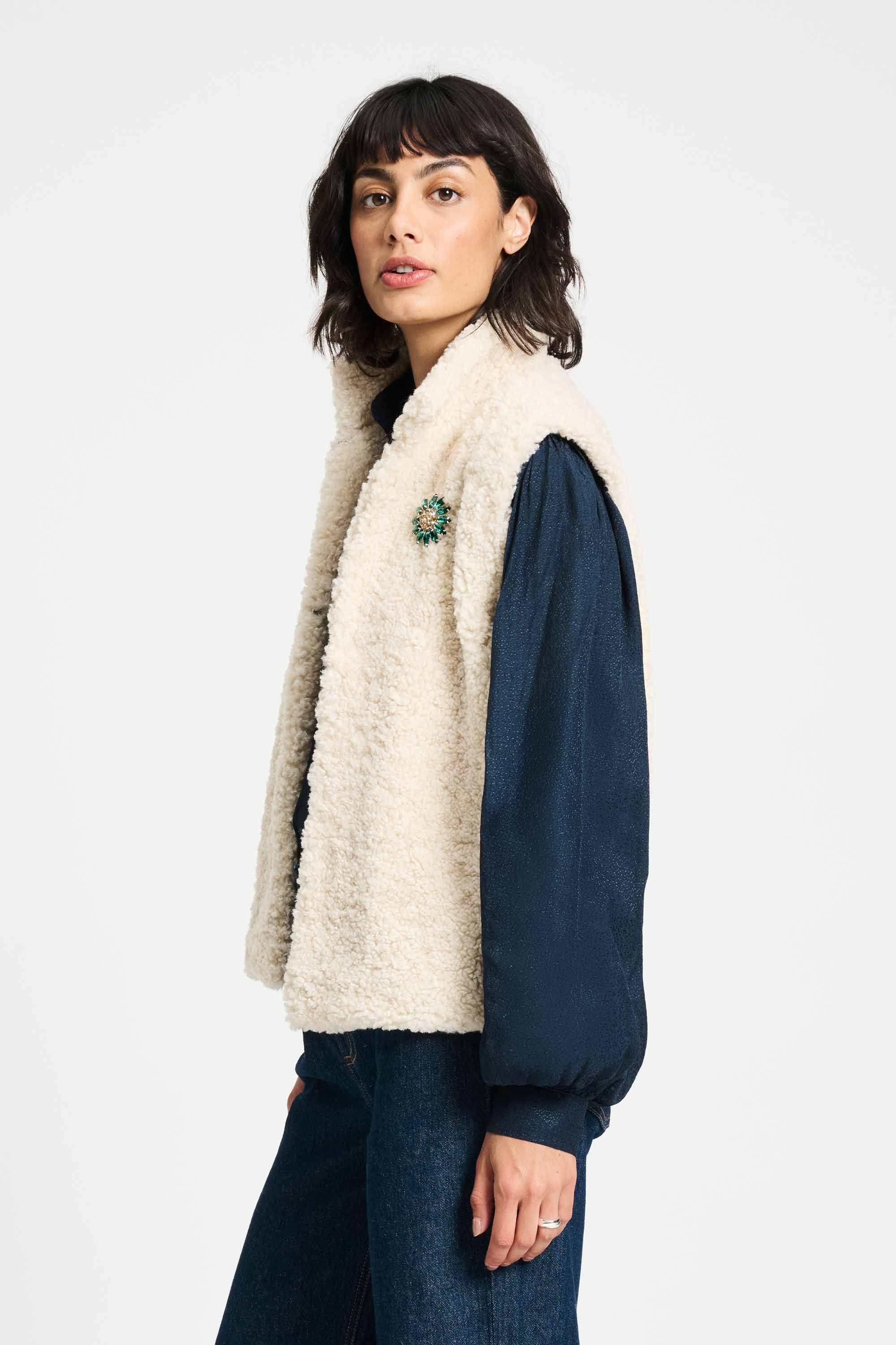 GILET - Teddy Love Ecru - Image 3