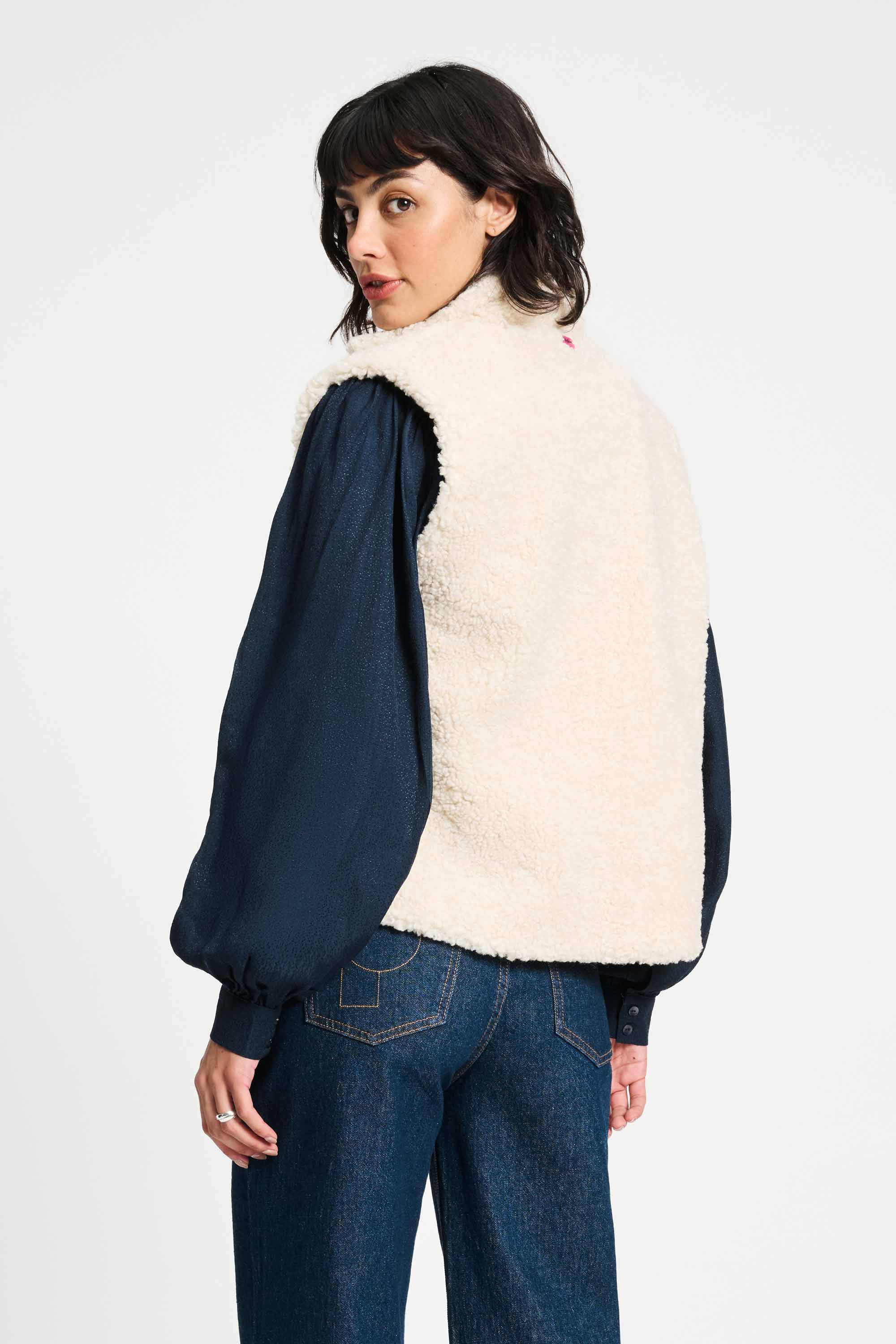 GILET - Teddy Love Ecru - Image 4