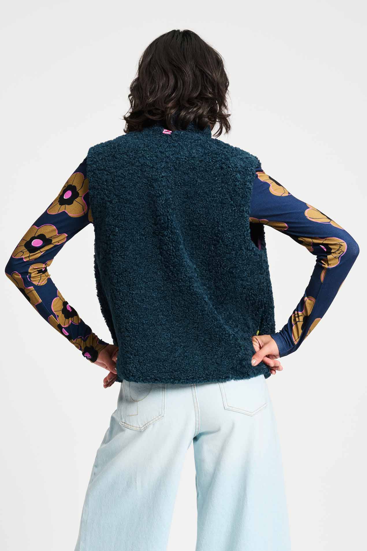 GILET - Teddy Love Navy - Image 4