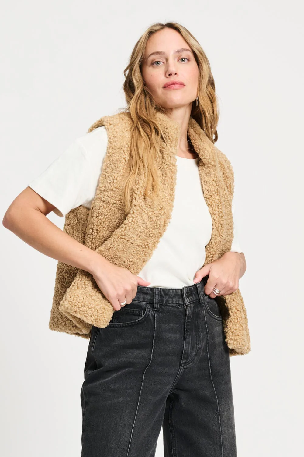 GILET - Teddy Love Vintage Brown - Image 3