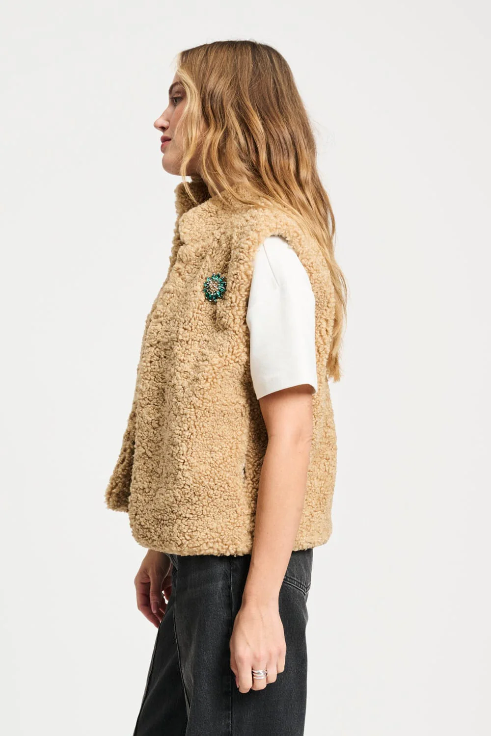 GILET - Teddy Love Vintage Brown - Image 4