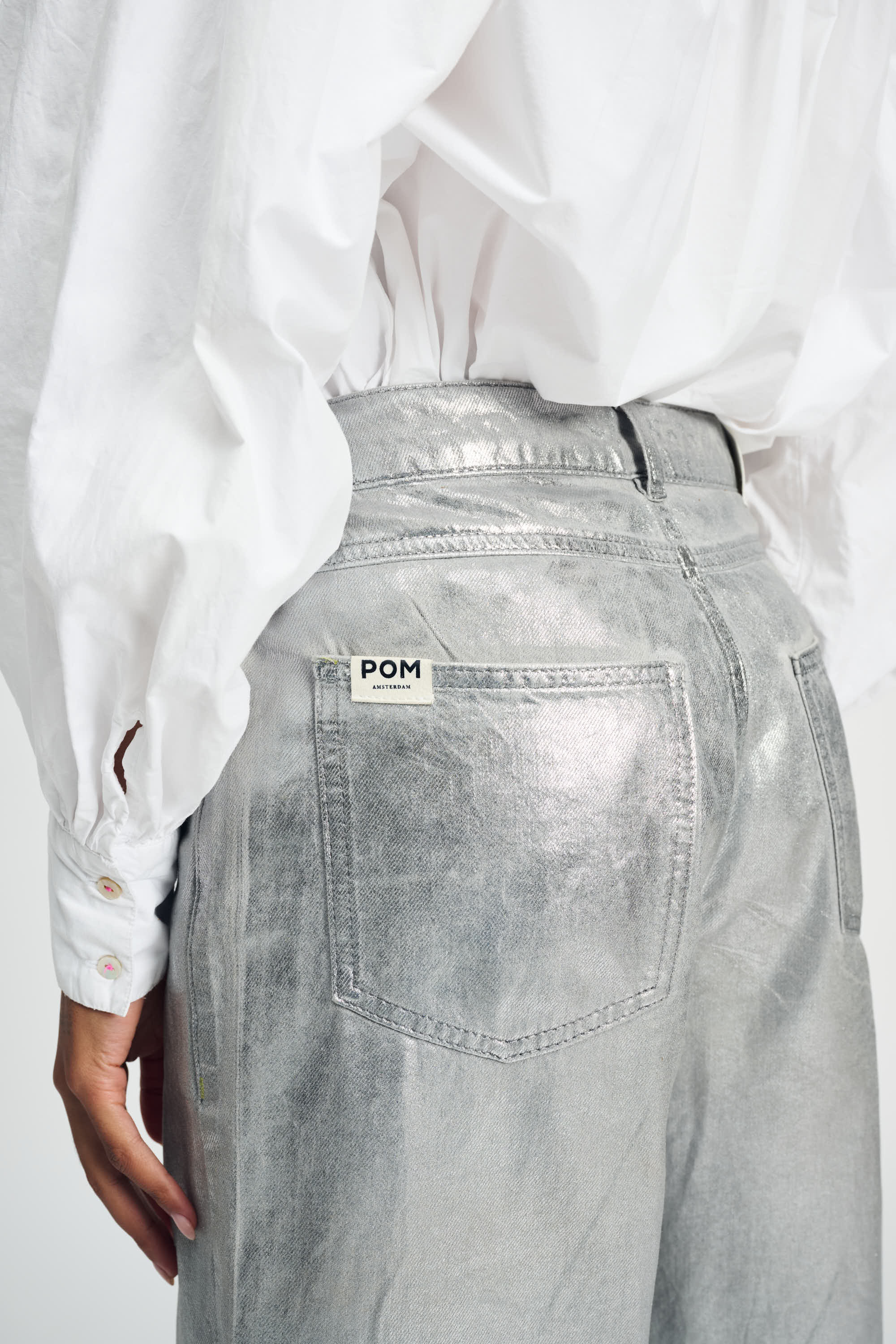 JEANS - Shimmer Denim Grey - Image 6