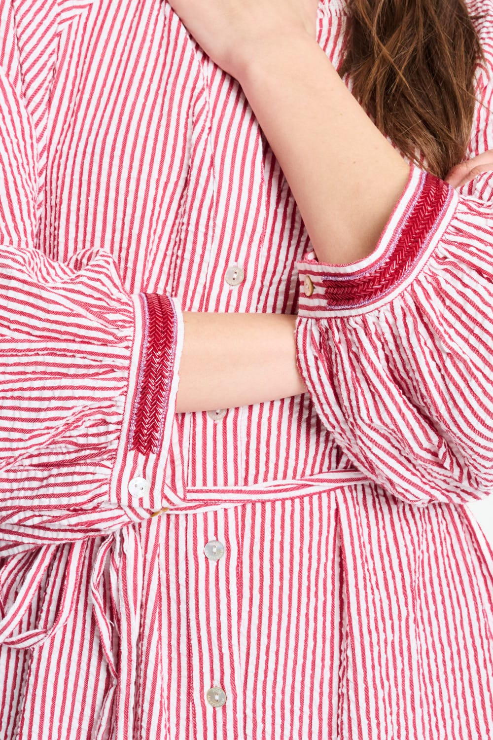 JURK - Seersucker Red White - Image 6