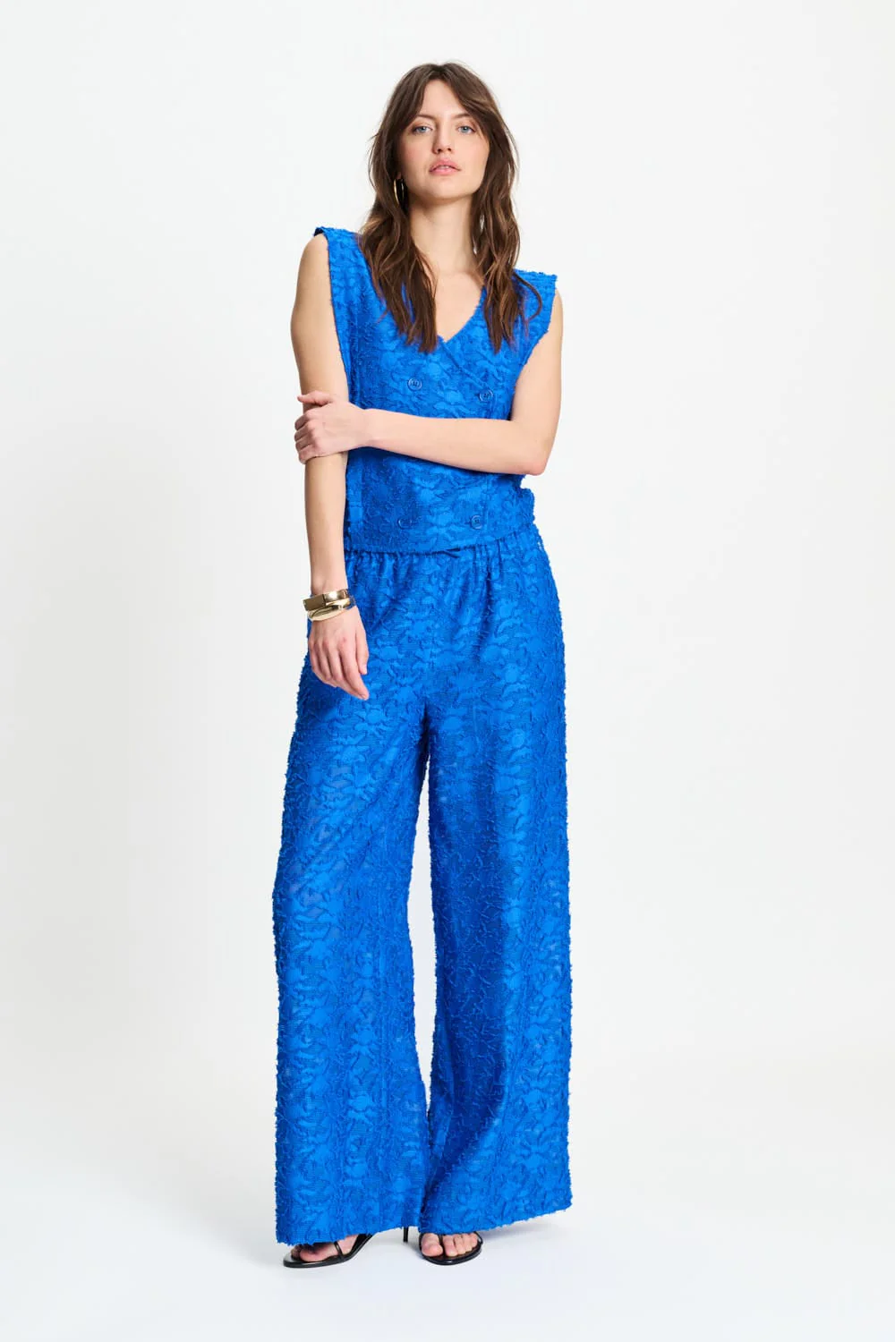 BROEK - Ocean Blue Jacquard