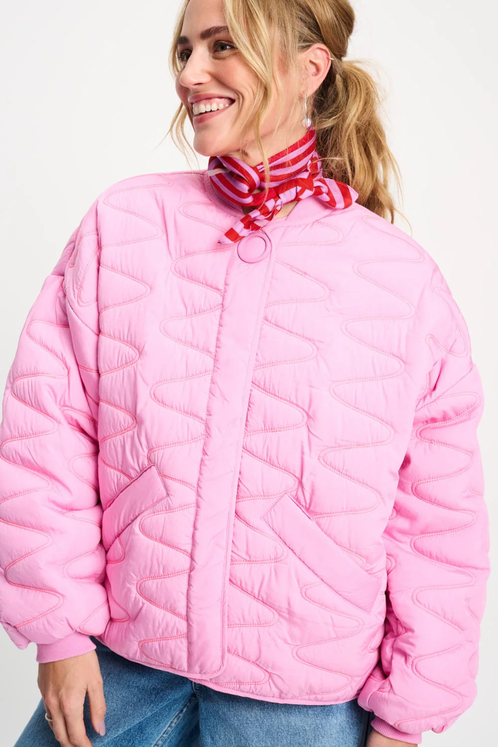SJAAL - Stripe Bright Rose