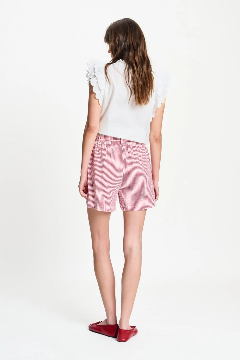 SHORT - Seersucker Red White - Image 5