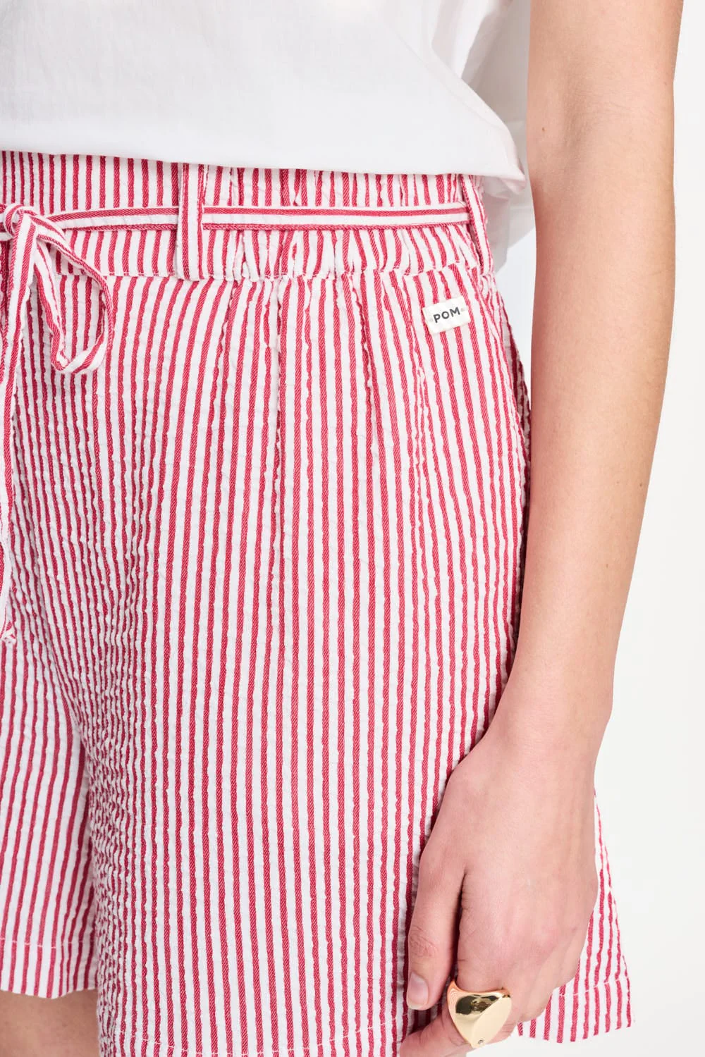 SHORT - Seersucker Red White - Image 6