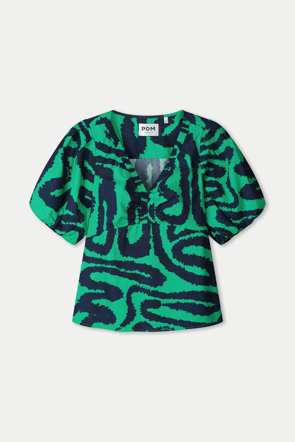 TOP - Poplin Waves Green - Image 2