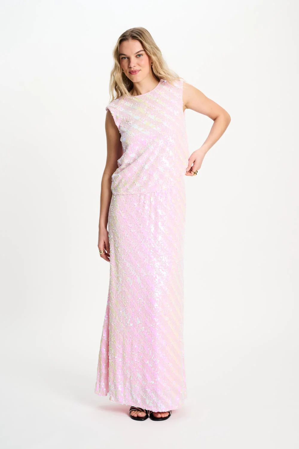 TOP - Sequins Shell Pink - Image 3