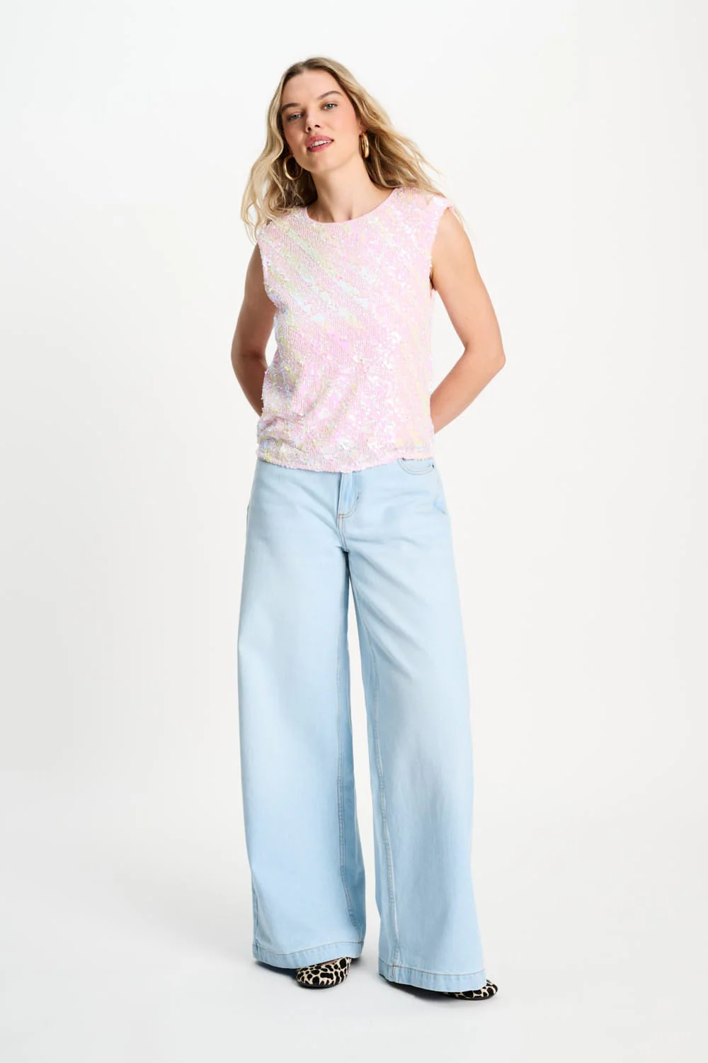 TOP - Sequins Shell Pink - Image 4