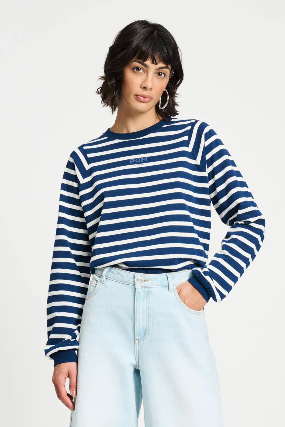TOP - Striped Blue White - Image 3