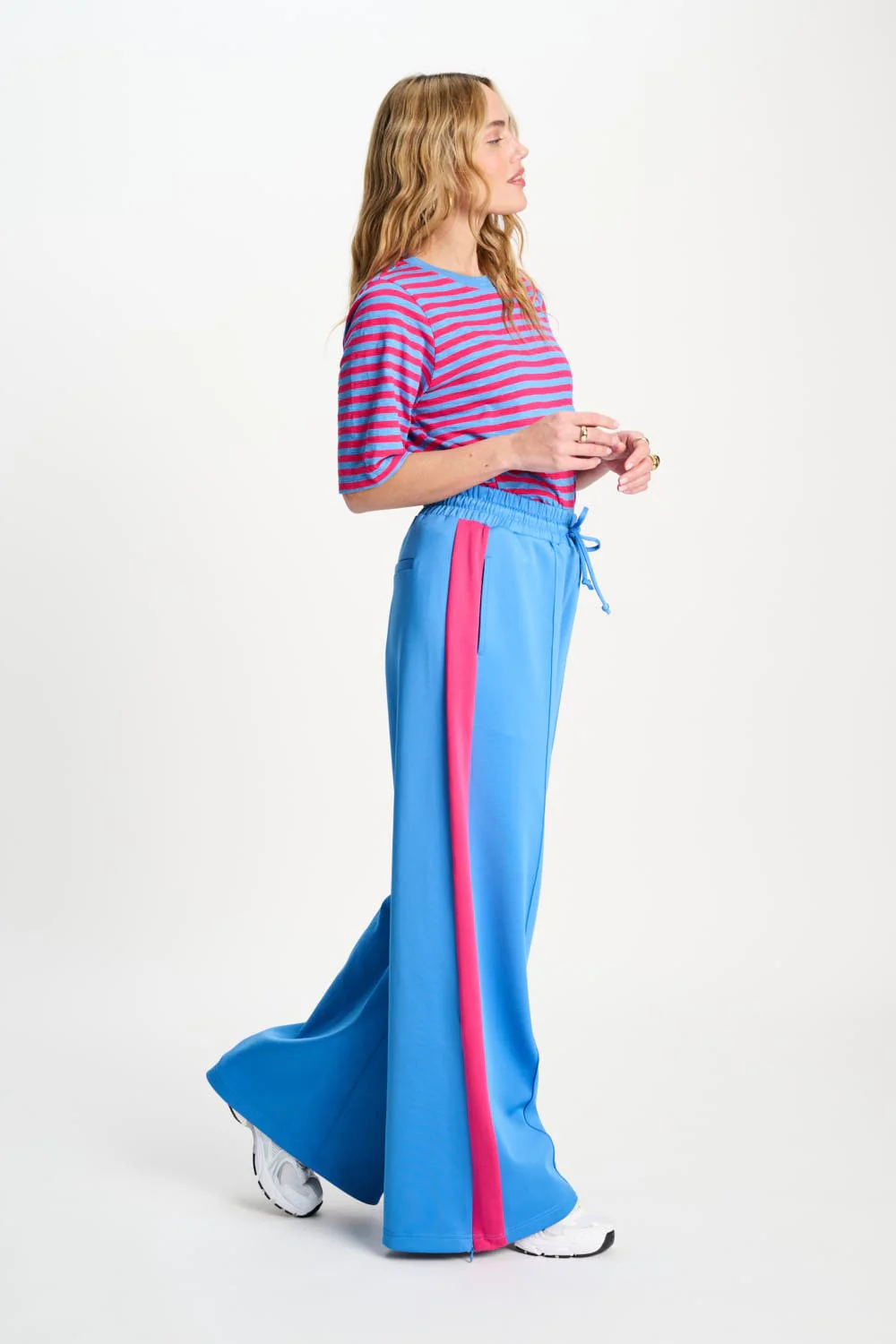 TRACKPANTS - Striped Smashing Blue - Image 5