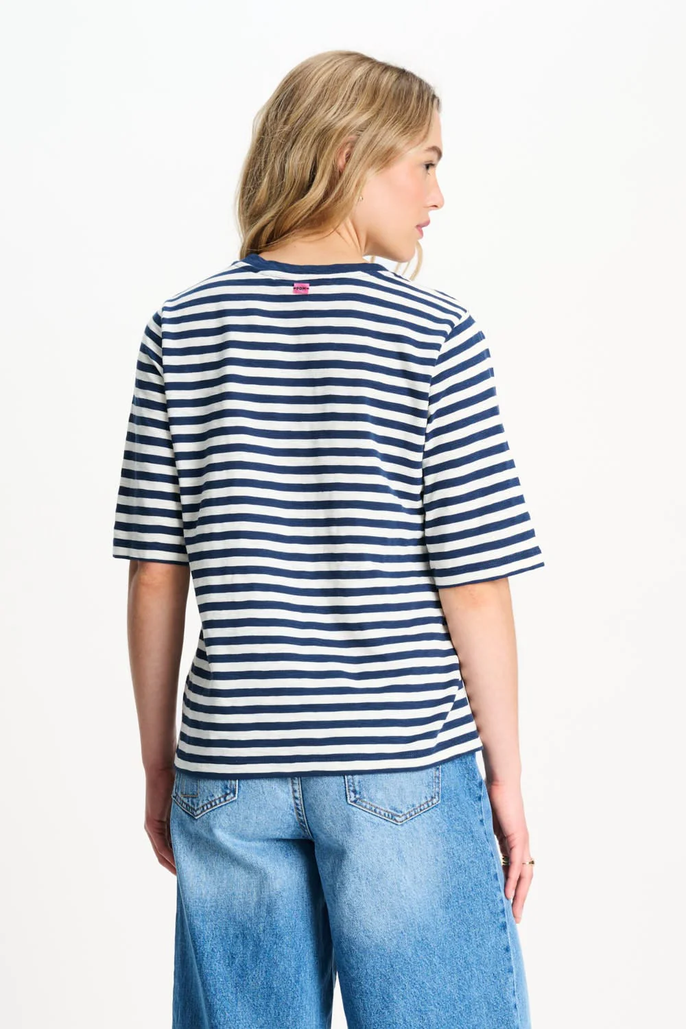 TSHIRT - Striped Blue White - Image 4